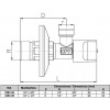 Кутовий вентиль GENEBRE long1 / 2 на 3/8 (329404)